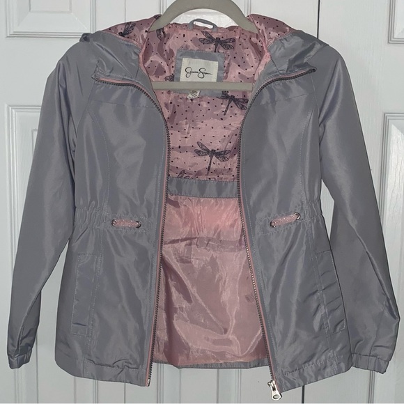 Spring windbreaker/jacket for girls light grey size 10 by JESSICA SIMPSON - Picture 4 of 9